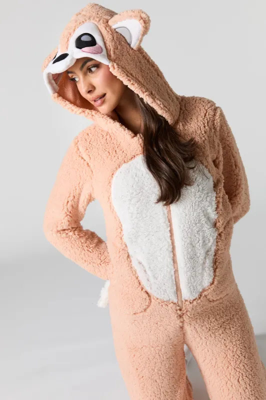 3D Fox Sherpa Onesie sold by Urban Planet