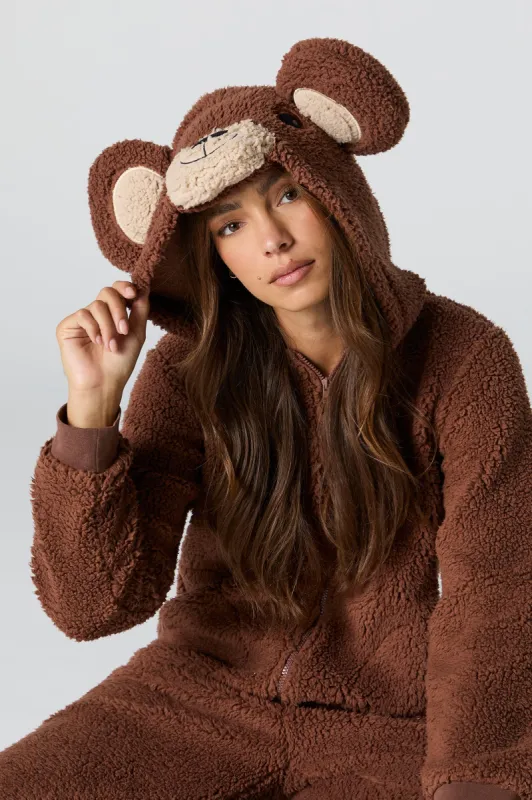 3D Bear Sherpa Onesie sold by Urban Planet