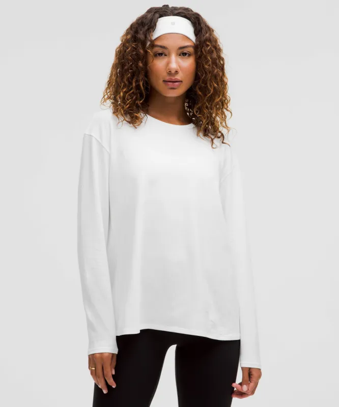 Twist-Back Relaxed-Fit Long-Sleeve Shirt sold by Lululemon