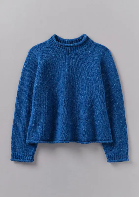 Orla Donegal Wool Sweater | Neptune Blue sold by TOAST