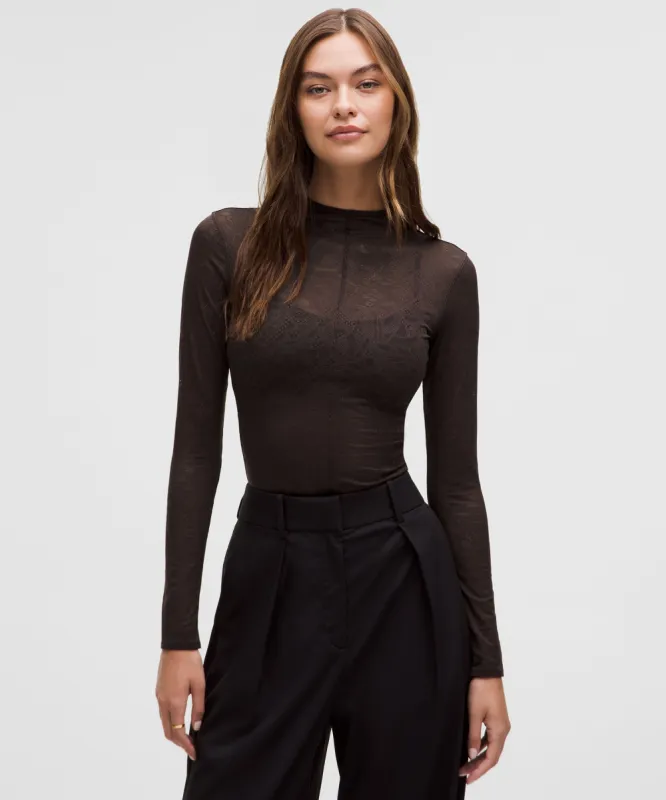 Lace Long-Sleeve Shirt sold by Lululemon