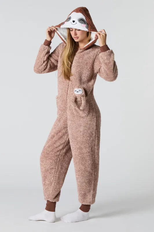 3D Sloth Plush Onesie sold by Charlotte Russe