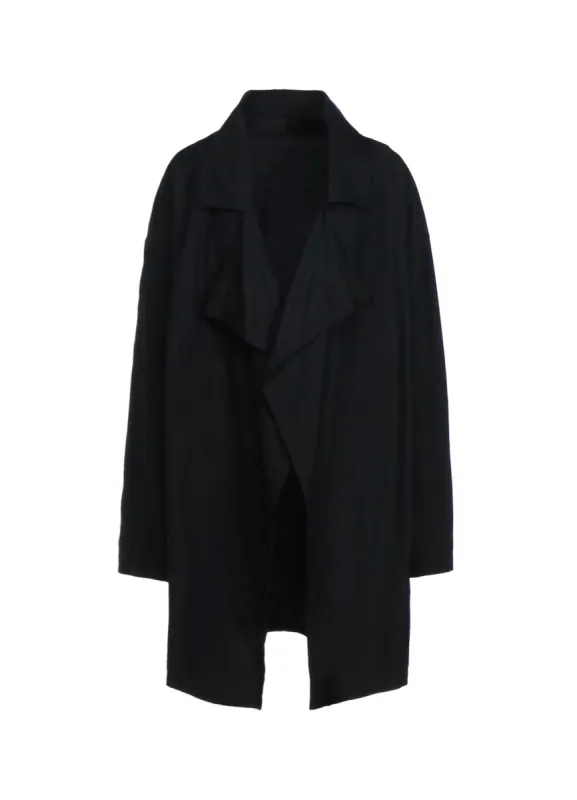 COTTON TWILL FLAME DOUBLE DRAPE COAT sold by Yohji Yamamoto