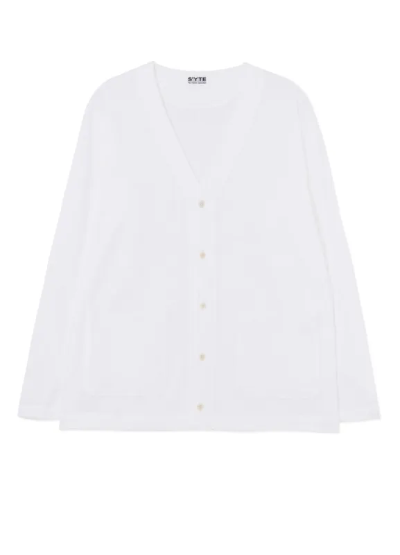 DOUBLE-FACE COTTON JERSEY CARDIGAN sold by Yohji Yamamoto