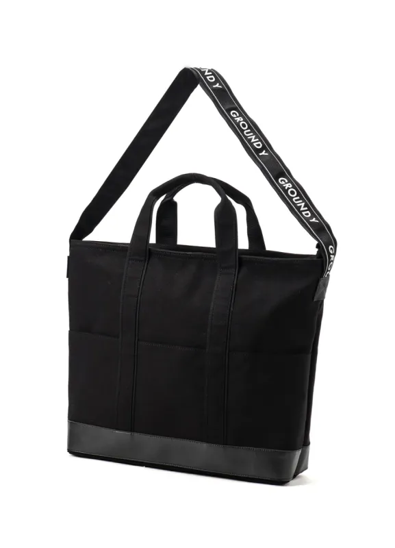 RECYCLED NYLON MIXED WEAVE CLOTH SHOULDER & TOTE BAGS sold by Yohji Yamamoto