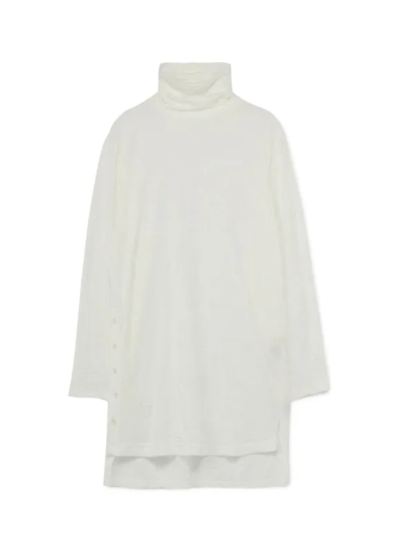C/PE WASHER JERSEY BUTTON OPENED BIG TURTLENECK CUT SEW sold by Yohji Yamamoto