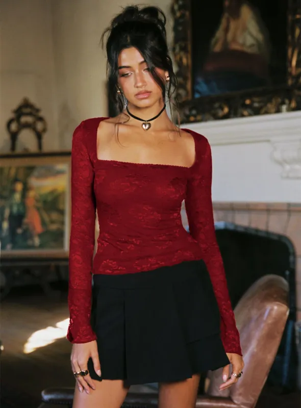 Yeva Pleat Mini Skirt Black sold by Princess Polly