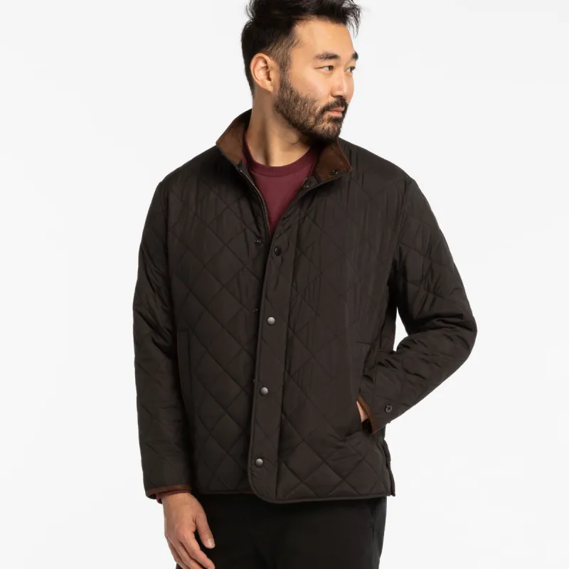 Black Quilted Jacket sold by Ash & Erie