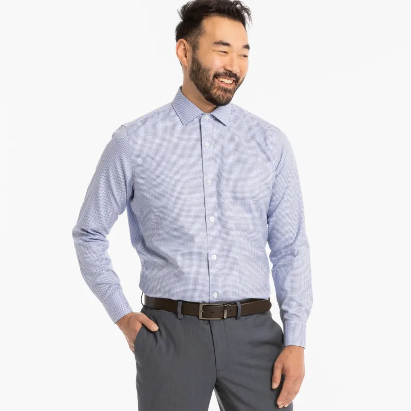 Blue Tattersall Dress Shirt sold by Ash & Erie