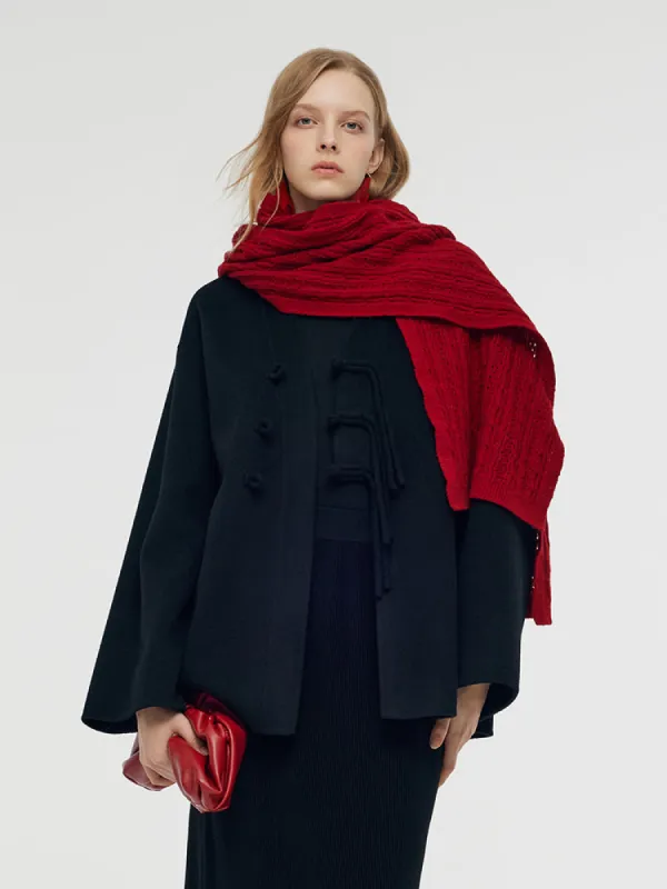 Tencel Wool New Chinese-Style Women Coat sold by Goelia