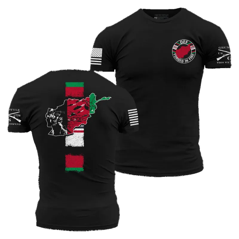 Forged In Fire OEF 2.0 T-Shirt - Black sold by Grunt Style