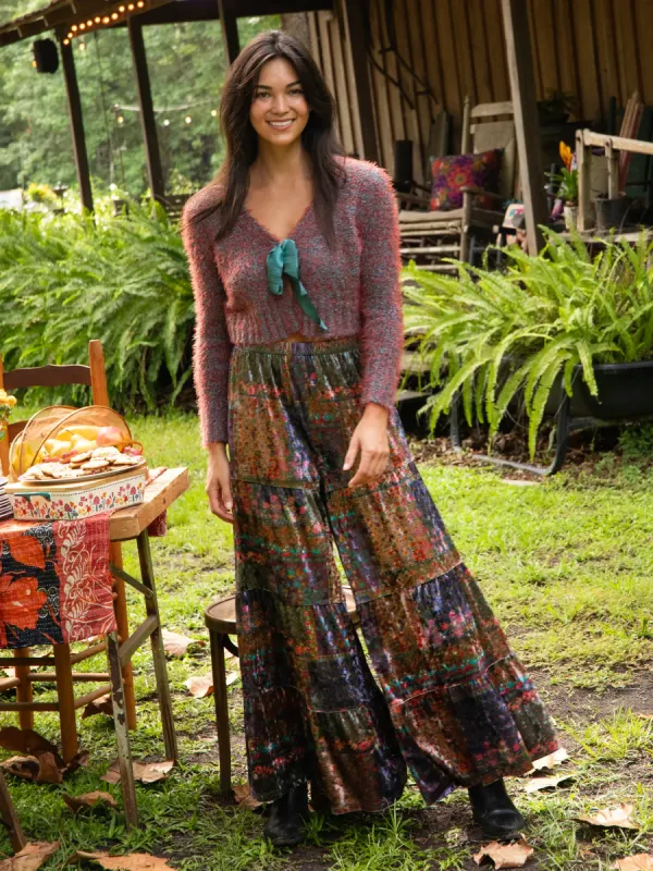 Velvet Patti Palazzo Pant - Vintage Patchwork sold by NATURAL LIFE