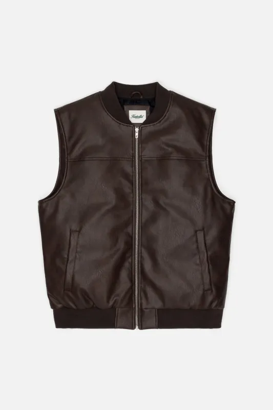 Vegan Leather Vest sold by Kuwallatee