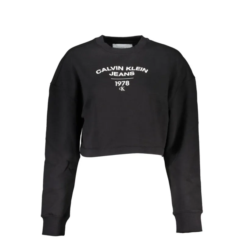 Chic Black Long Sleeve Crew Neck Sweatshirt sold by Louxly