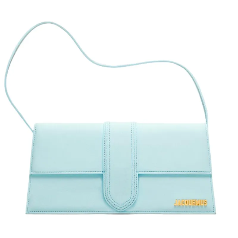 Light Blue Leather Handbag sold by Louxly