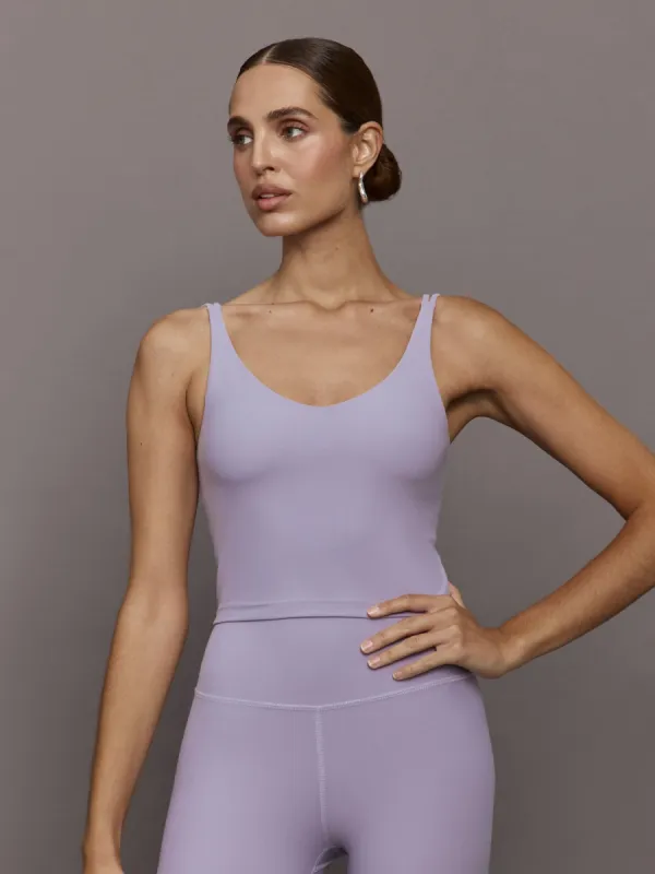 V Neck Tank in Melt - Lavender Grey sold by Carbon38