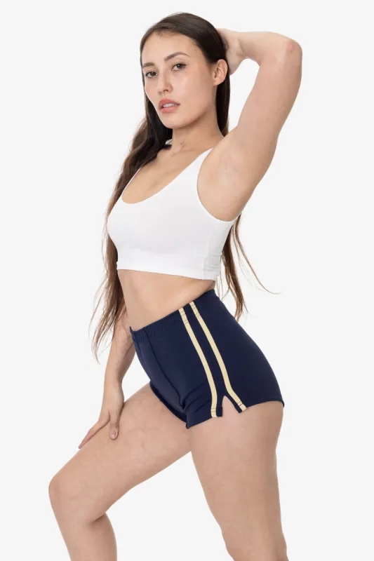 RNI3001 - Nylon Interlock Cheer Stripe Shorts sold by los angeles apparel