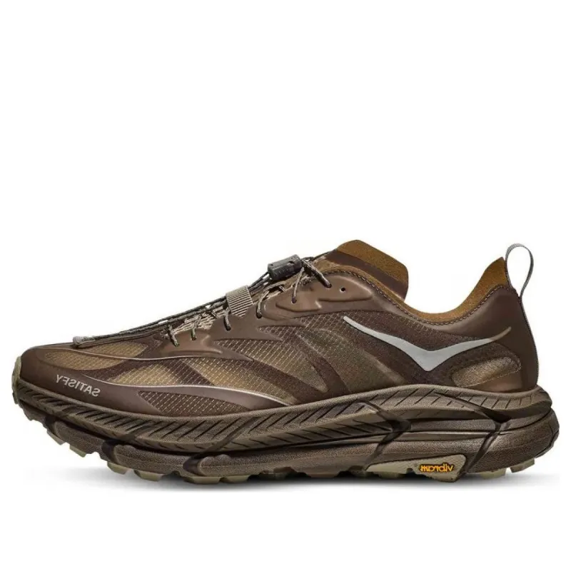 HOKA ONE ONE x Satisfy Mafate Speed 4 Lite 'Rubber' 1157050-RBBR sold by KicksCrew