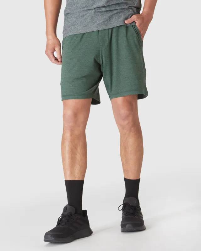 Heather Forest Active Comfort Shorts sold by True Classic
