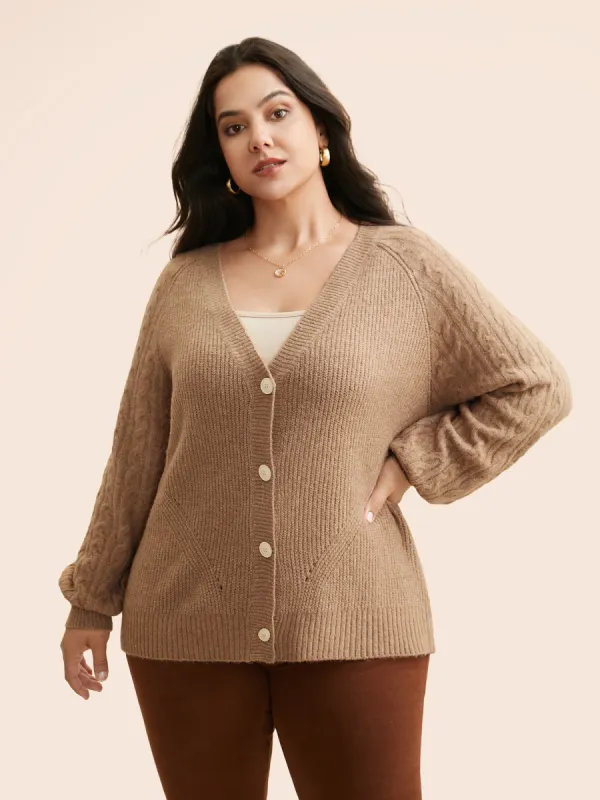 Air Cozy Cable Knit Cardigan sold by Bloomchic