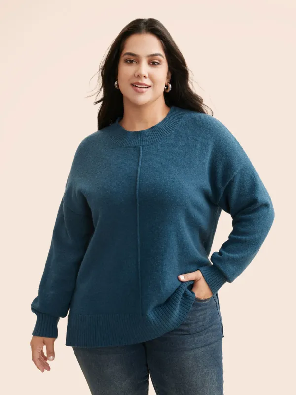 Supersoft Essentials Split Wool Pullover sold by Bloomchic