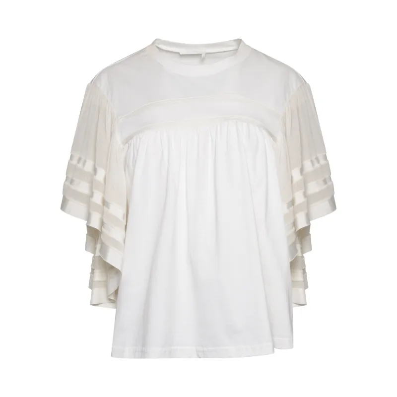 Haut Top in Optic White sold by MARAIS