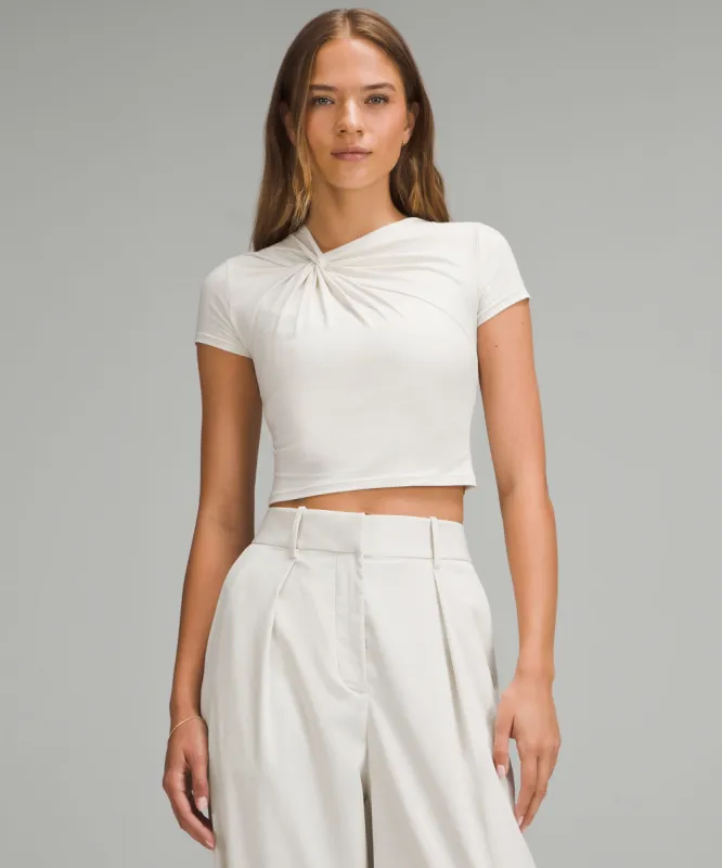Asymmetrical Front-Twist T-Shirt sold by Lululemon