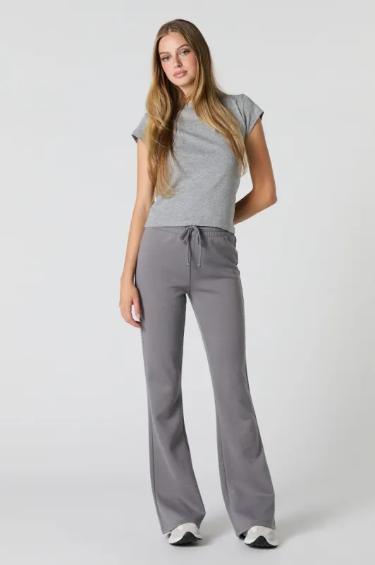 Fleece Drawstring Flare Sweatpant sold by Urban Planet