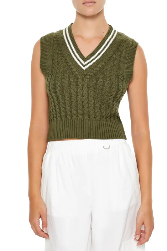 Gilet en tricot torsadé sold by Urban Planet