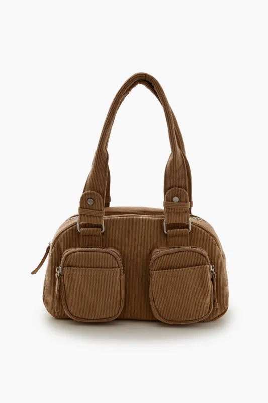 Corduroy Bowler Bag sold by Urban Planet