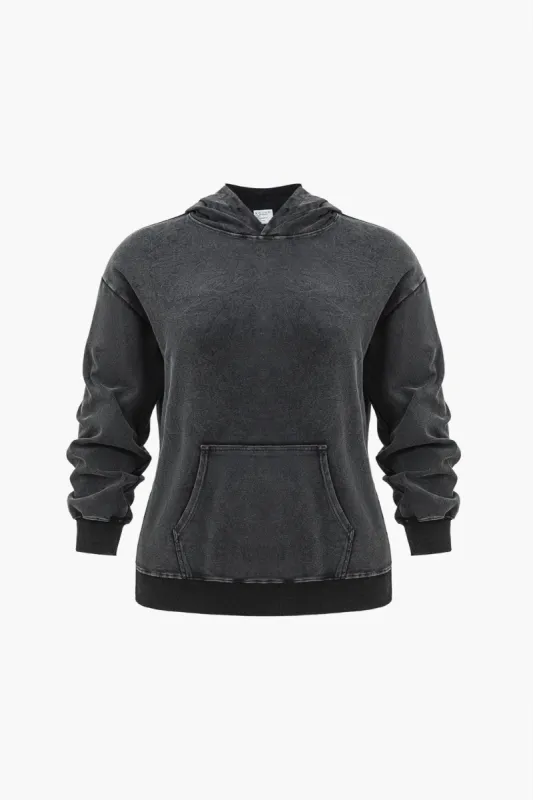 Plus Size Pocket Hoodie sold by Micas
