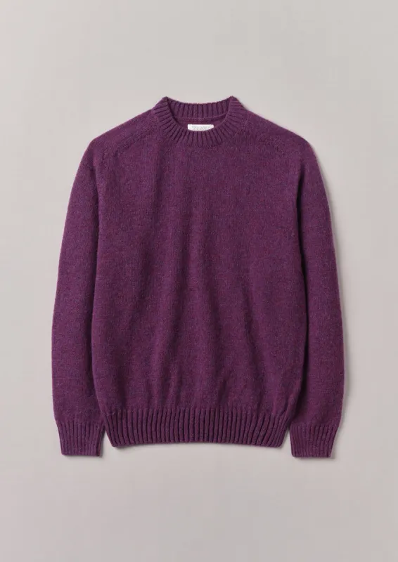 Wool Crew Neck Sweater | Amethyst sold by TOAST