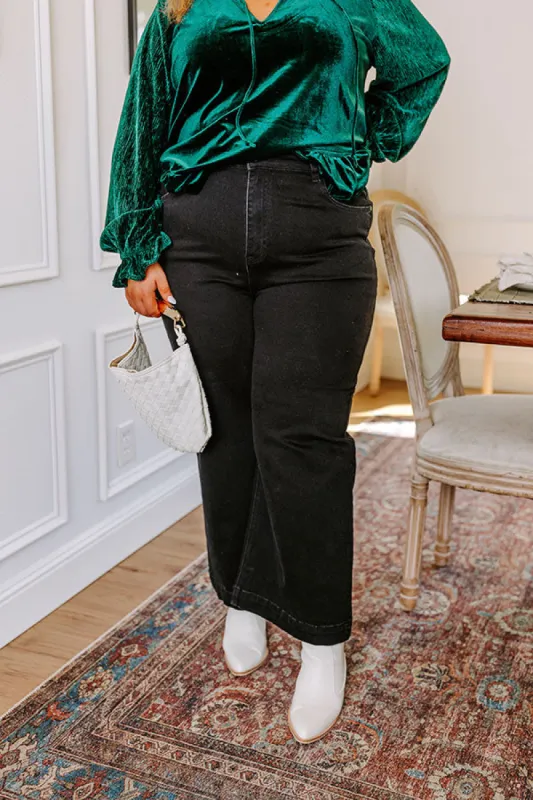 JUST USA Madeline High Waist Wide Leg Jean sold by Impressions