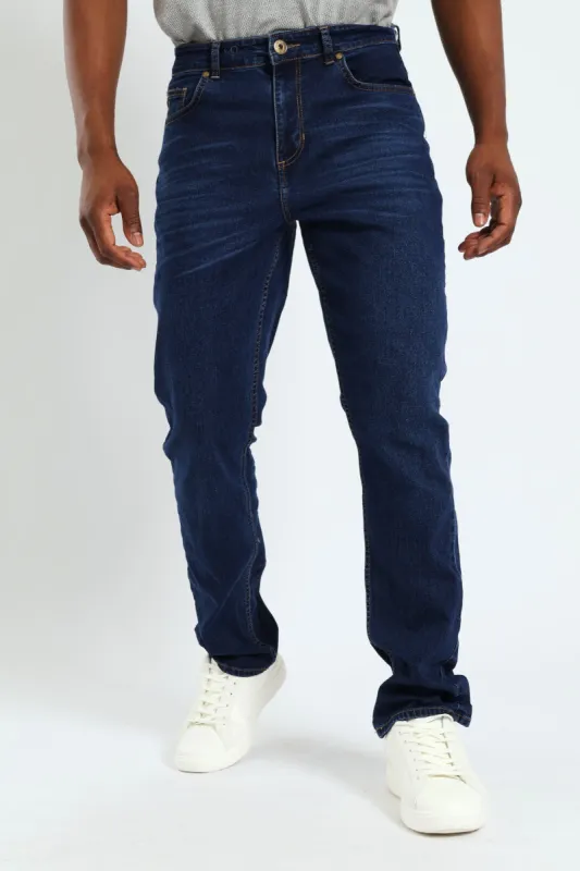 Slim Stretch Denim Jean - Dark Wash sold by Edgars