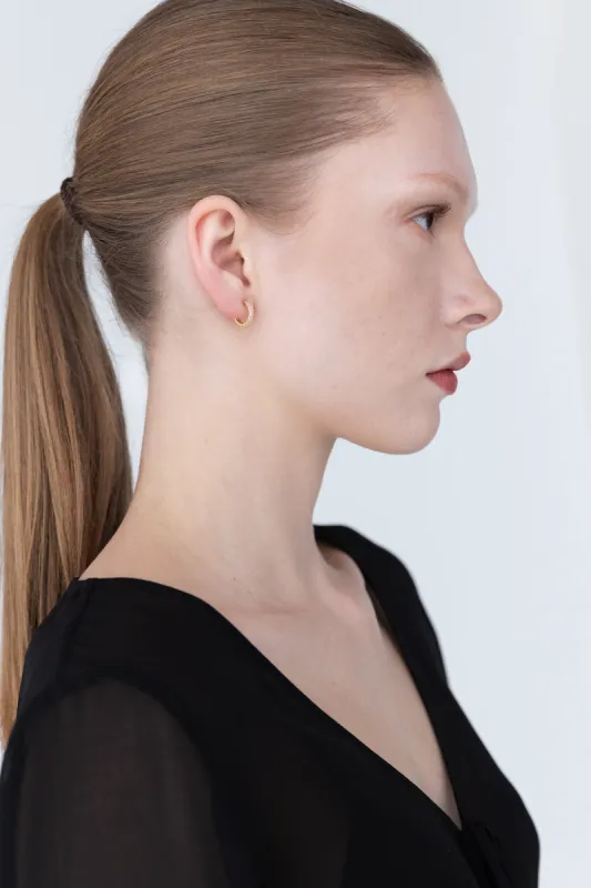 SMALL ZIRCONIA HOOPS sold by OAK AND FORT