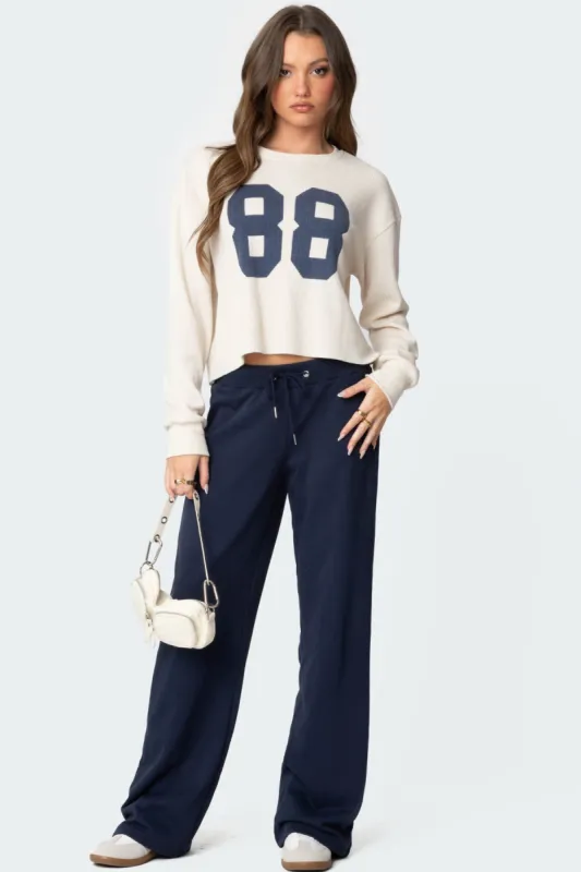 Quinn Straight Leg Sweatpants sold by Edikted