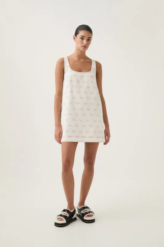 Ratio Logo Denim Mini Dress sold by Aje