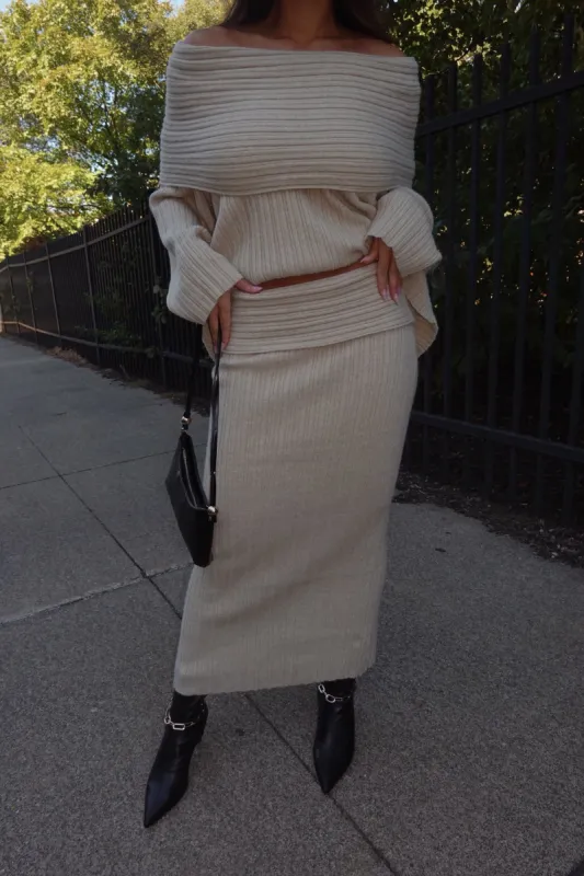 Perri Sweater Skirt sold by LANE 201