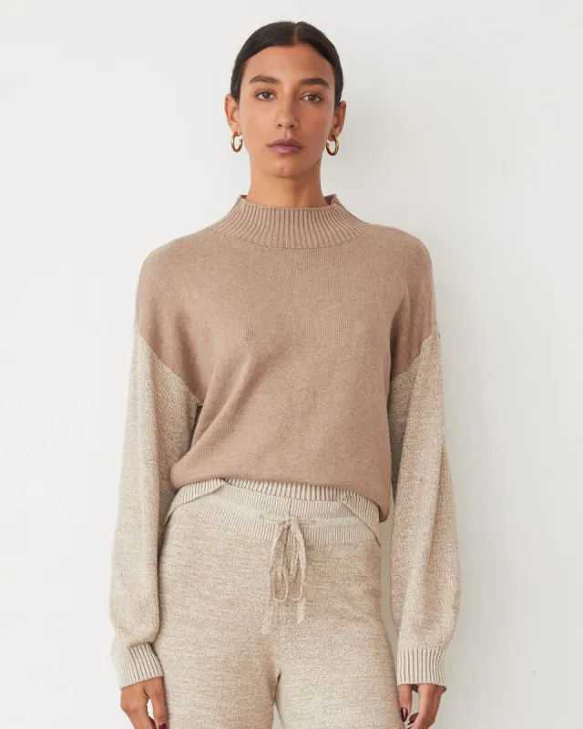 Organic Cotton Cashmere Funnel Neck Sweater sold by Monrow