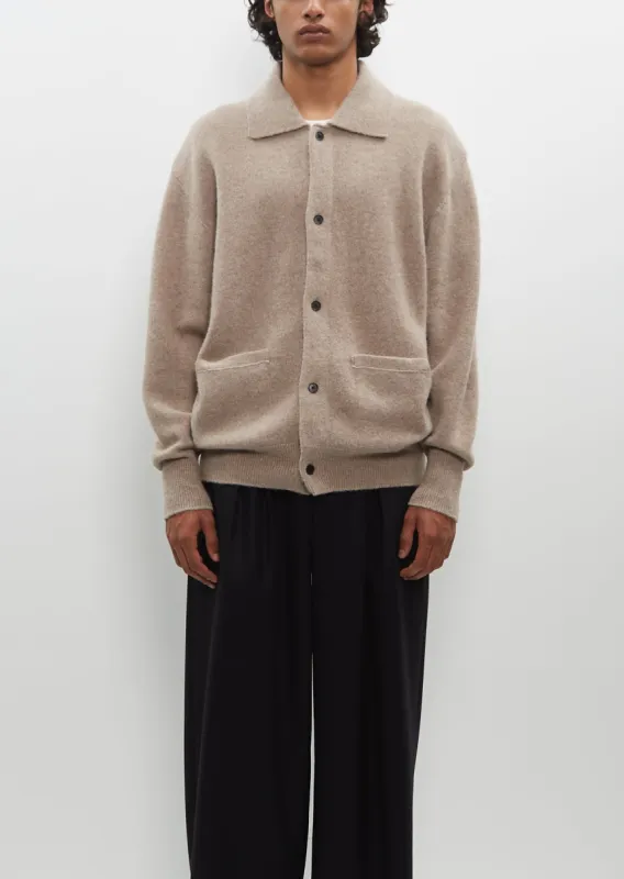 Fine Alpaca Collared Cardigan sold by La Garconne