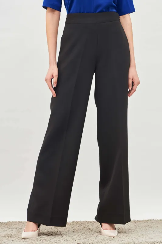 Tenacious High Rise Flared Trousers - Black sold by Salt Attire