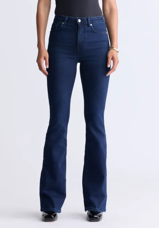 High Rise Flare Joplin Women's Jeans, Indigo Sanded - BL15998 sold by Buffalo David Bitton