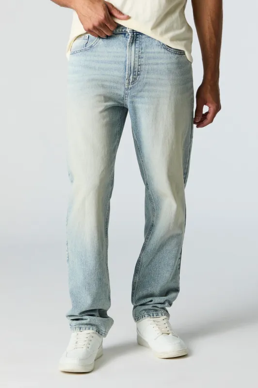 Light Wash Straight Leg Jean sold by Urban Planet
