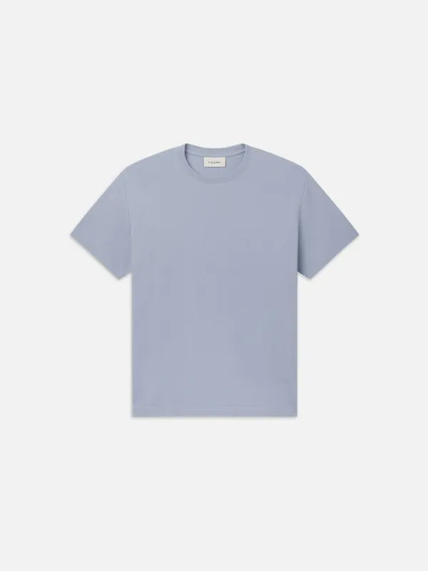 Duo Fold Tee -- Soft Blue sold by Frame Denim