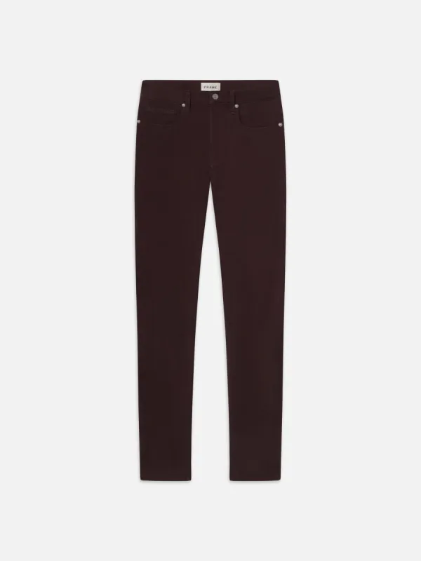 L'Homme Slim Brushed Twill -- Wine sold by Frame Denim