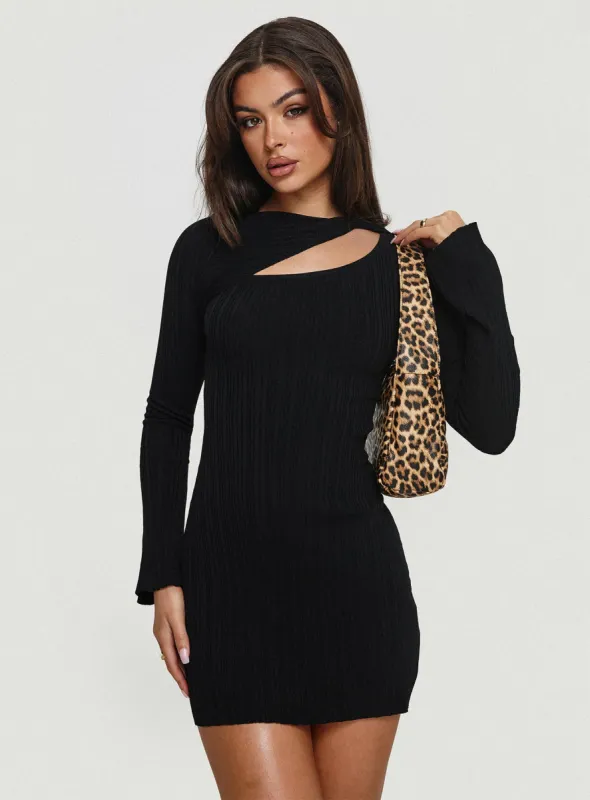 Cookson Mini Dress Black sold by Princess Polly