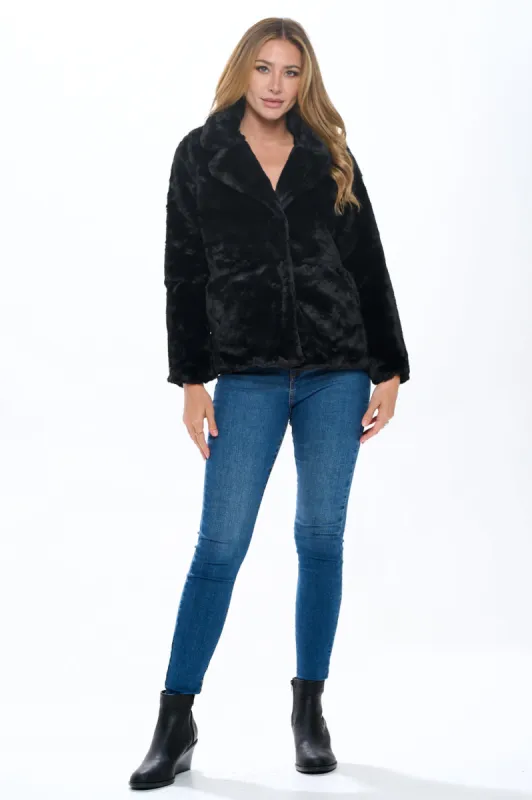 Ci Sono  Plush Faux Fur Jacket sold by Ci Sono