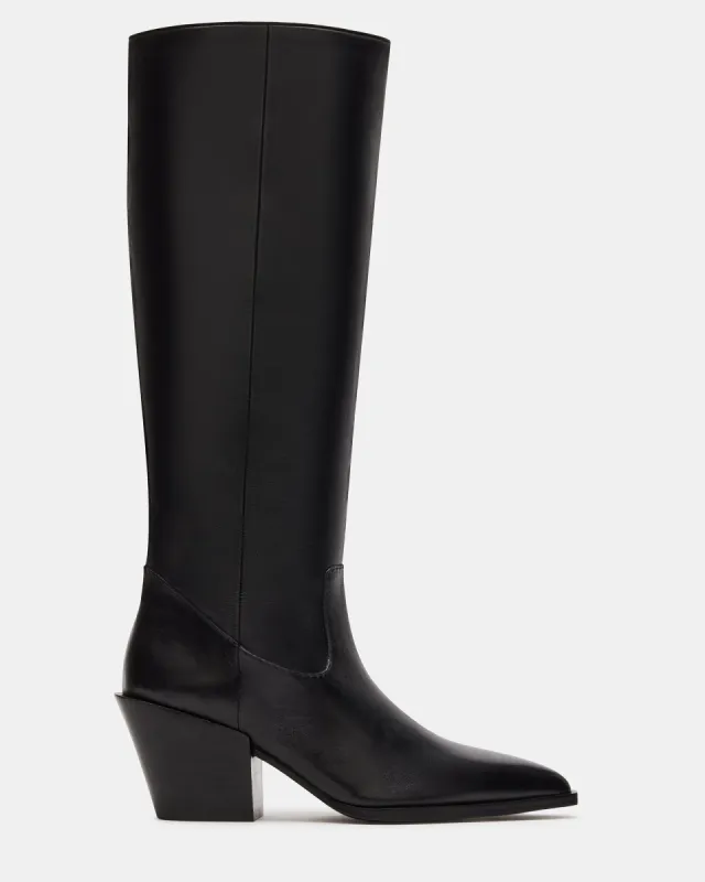 TARA BLACK LEATHER - SM REBOOTED sold by Steve Madden