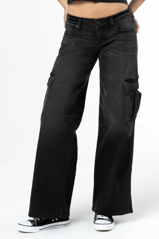 Evelyn Denim Cargo Jeans sold by Miss Me