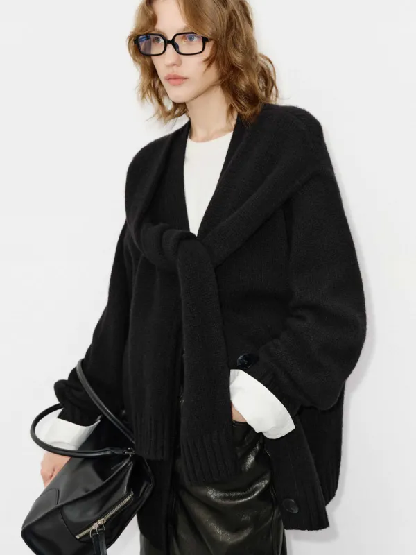 Include Alpaca Loose Cardigan sold by Mo&Co